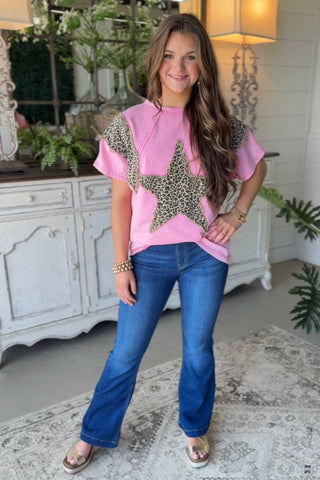 Star of the Jungle Top Pink Shirts & Tops Sage+Fig