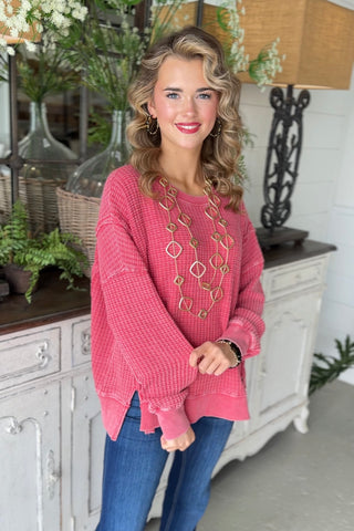 Admire Boho Red by Easel Shirts & Tops Easel