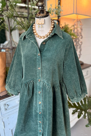 Teresa Dress Emerald by Umgee Dresses Umgee