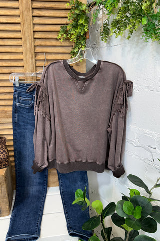 Exhale Top Brown