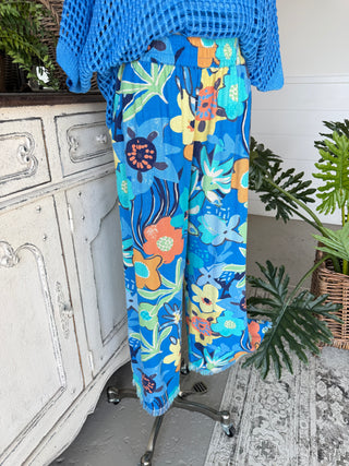 Mambo Pants Cerulean by Umgee Pants Umgee