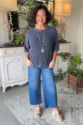 Deena Sweater Navy Sweater Blu Pepper