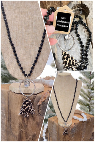 Wild Christmas Necklace Silver/Clear Necklaces BFF