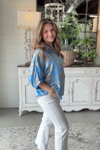 Shimmy Shine Blue Mix by Jodifl limited stock Shirts & Tops Jodifl