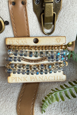 Malia Bracelet Set Blue by Pink Panache