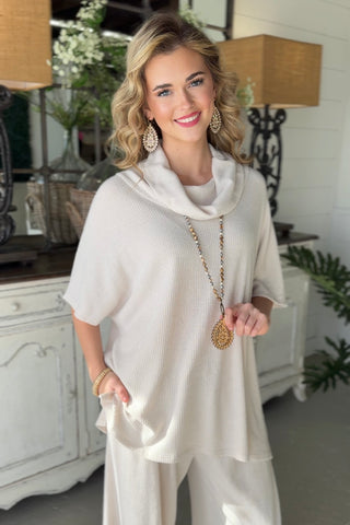 Villa Pant Set Oatmeal Top & Pant Set Dear Scarlett