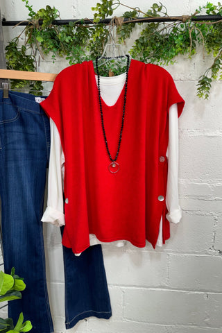 Side Stitch Sweater Beige sweater Miss Carla