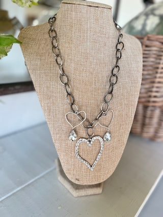 Iced Heart Necklace Necklaces carol's boutique