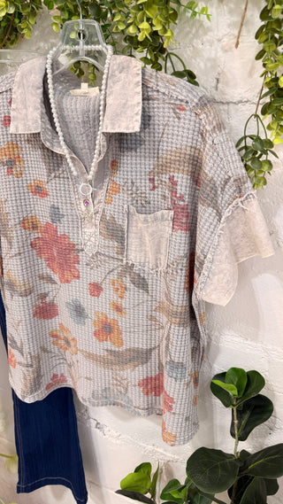 Winston Top Grey by Easel Shirts & Tops Easel