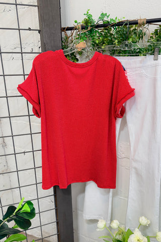 Firecracker Top Red Shirts & Tops Heimish USA