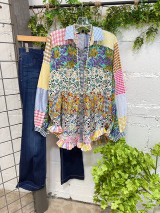 Lucky Girl Top Multi Shirts & Tops Young Threads