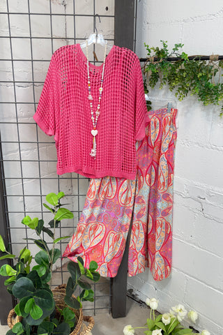 Ava Pants Pink by Umgee