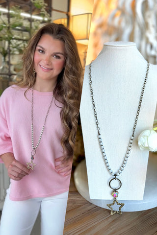 Starlight Necklace Bronze/Pearl Necklaces BFF