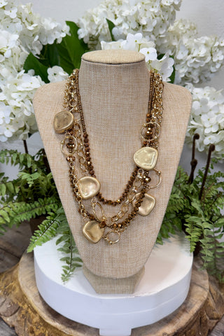 Monroe Necklace Bronze/Gold
