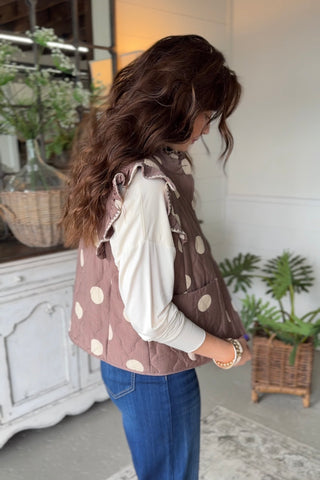 Roberta Vest Mocha by Umgee