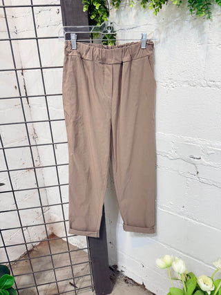 Skedaddle Pants Taupe Pants Giada Fashion