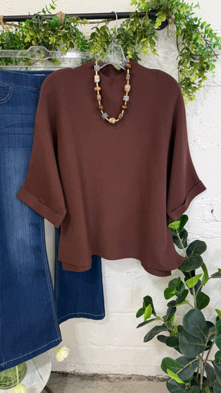 Fowler Sweater Espresso by Umgee