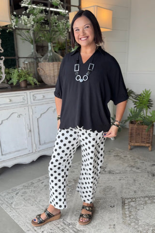Ellie May Jeans Off White/Polka by Jodifl