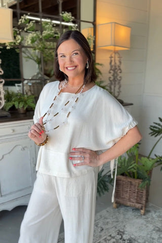 Lily Beth Top Natural Shirts & Tops Allie Rose