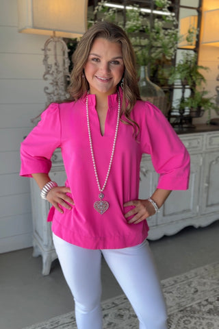 Devon Top Hot Pink by Jodifl Shirts & Tops Jodifl