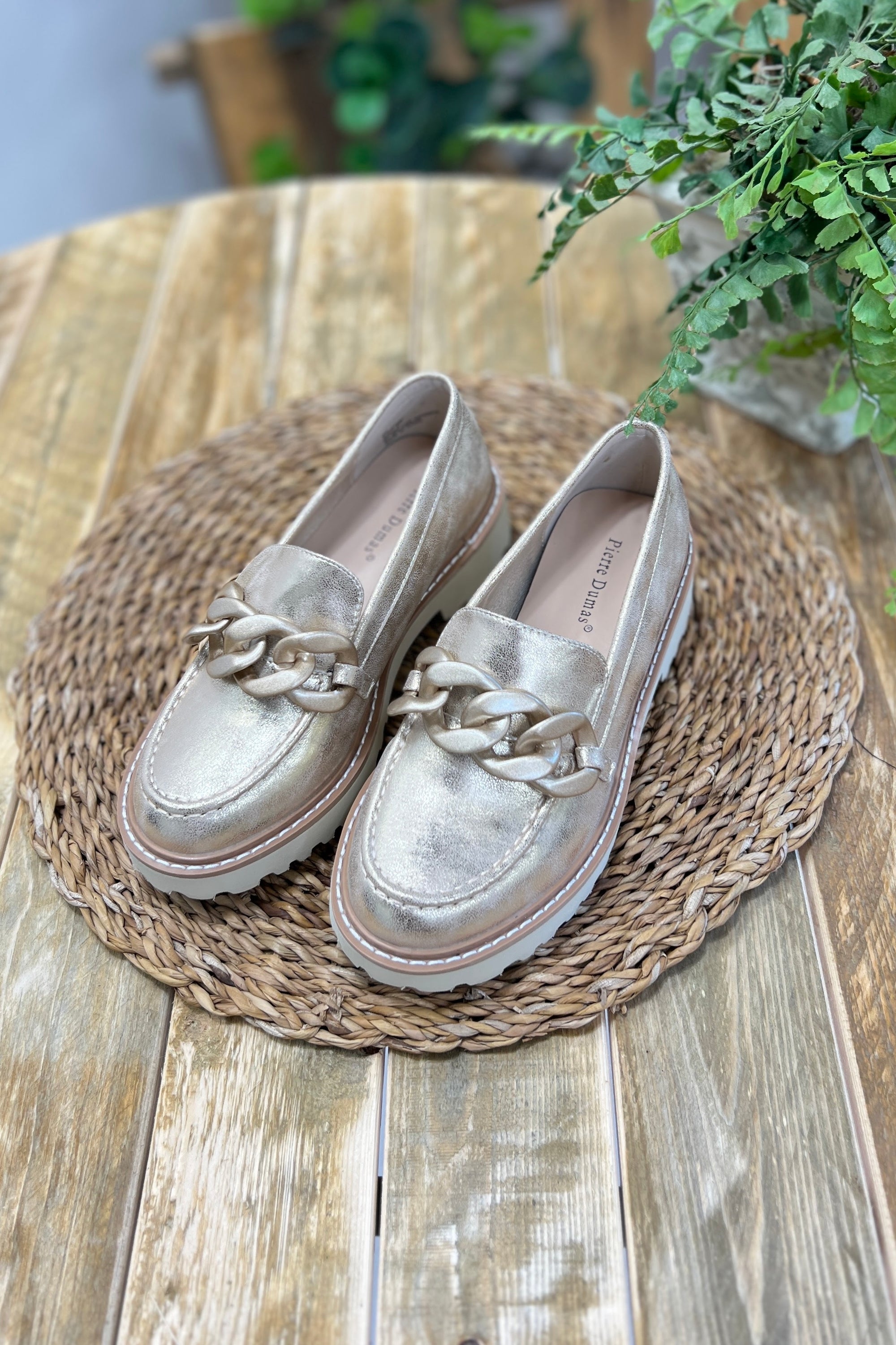 Mora Metallic Loafers