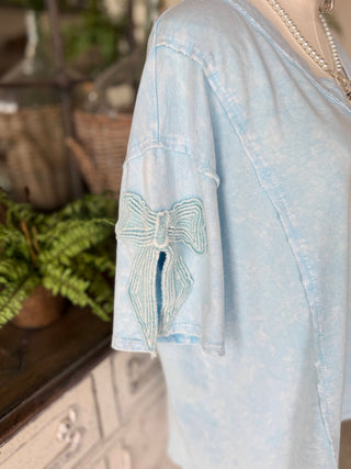 Amy Top Baby Blue Shirts & Tops J Her