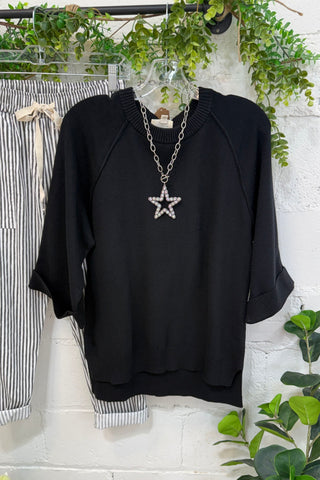 Kate Sweater Black by Umgee