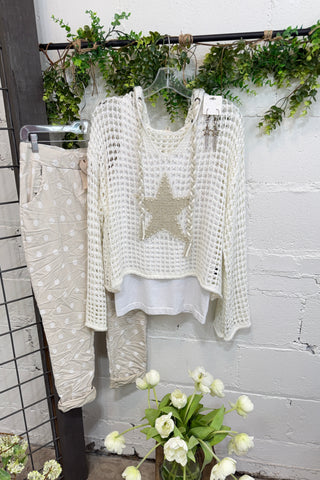 Scamper Dot Pants Beige Pants Camilla