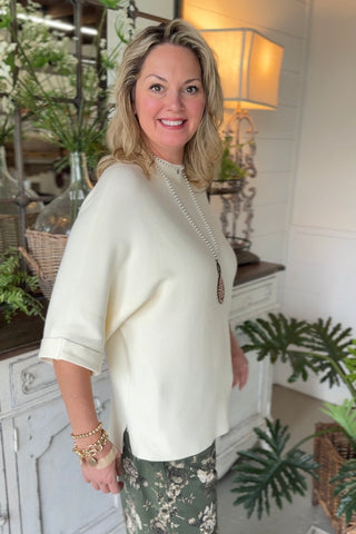 Fowler Sweater Cream by Umgee