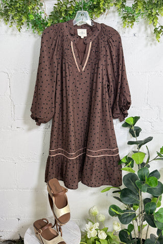 Sherwood Dress Chocolate by Umgee