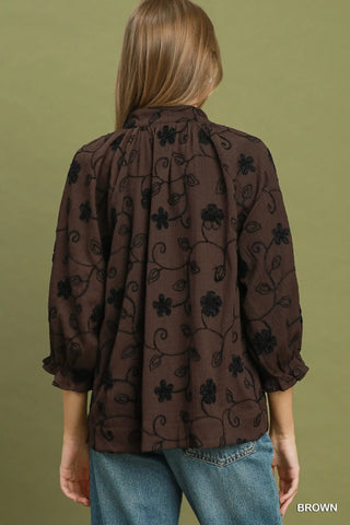 Donna Top Brown by Umgee Shirts & Tops Umgee