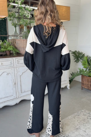 Daisy Duo Top Black/Grey Shirts & Tops Davi & Dani