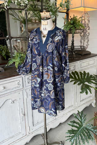 Maxine Dress Navy by Umgee