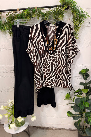 Smokeshow Top Brown by Umgee Shirts & Tops Umgee