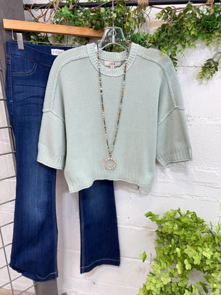 Anita Sweater Mint Sweater Blu Pepper
