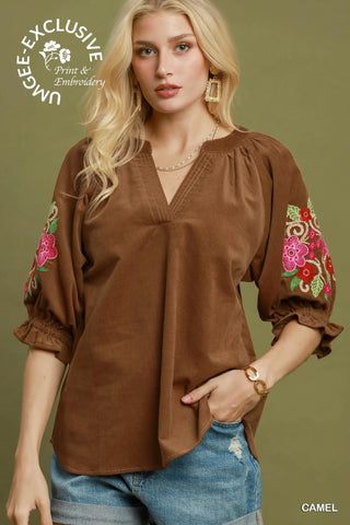 Seasoned Top Camel by Umgee RESTOCK Soon Shirts & Tops Umgee