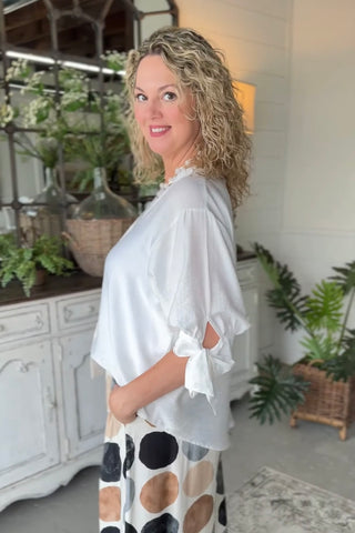 Griffin Top Off White Shirts & Tops Vine & Love