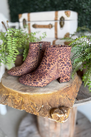 On The Down Low Booties Leopard by Corky’s