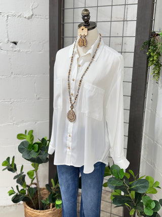 Tia White Shirts & Tops Blu Pepper