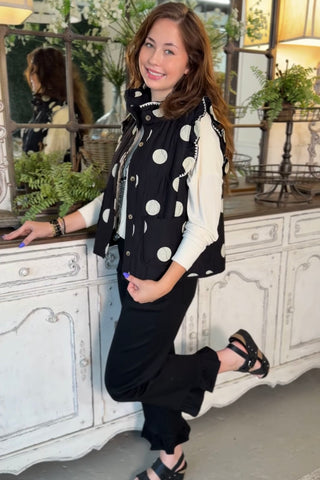Roberta Vest Black by Umgee