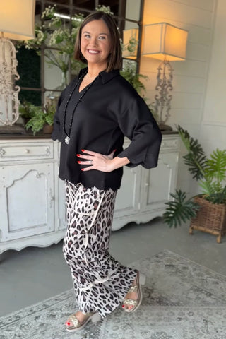 Game Changer Pants Leopard Pants Disco