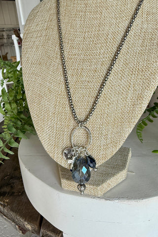 Sasha Necklace Silver/Blue