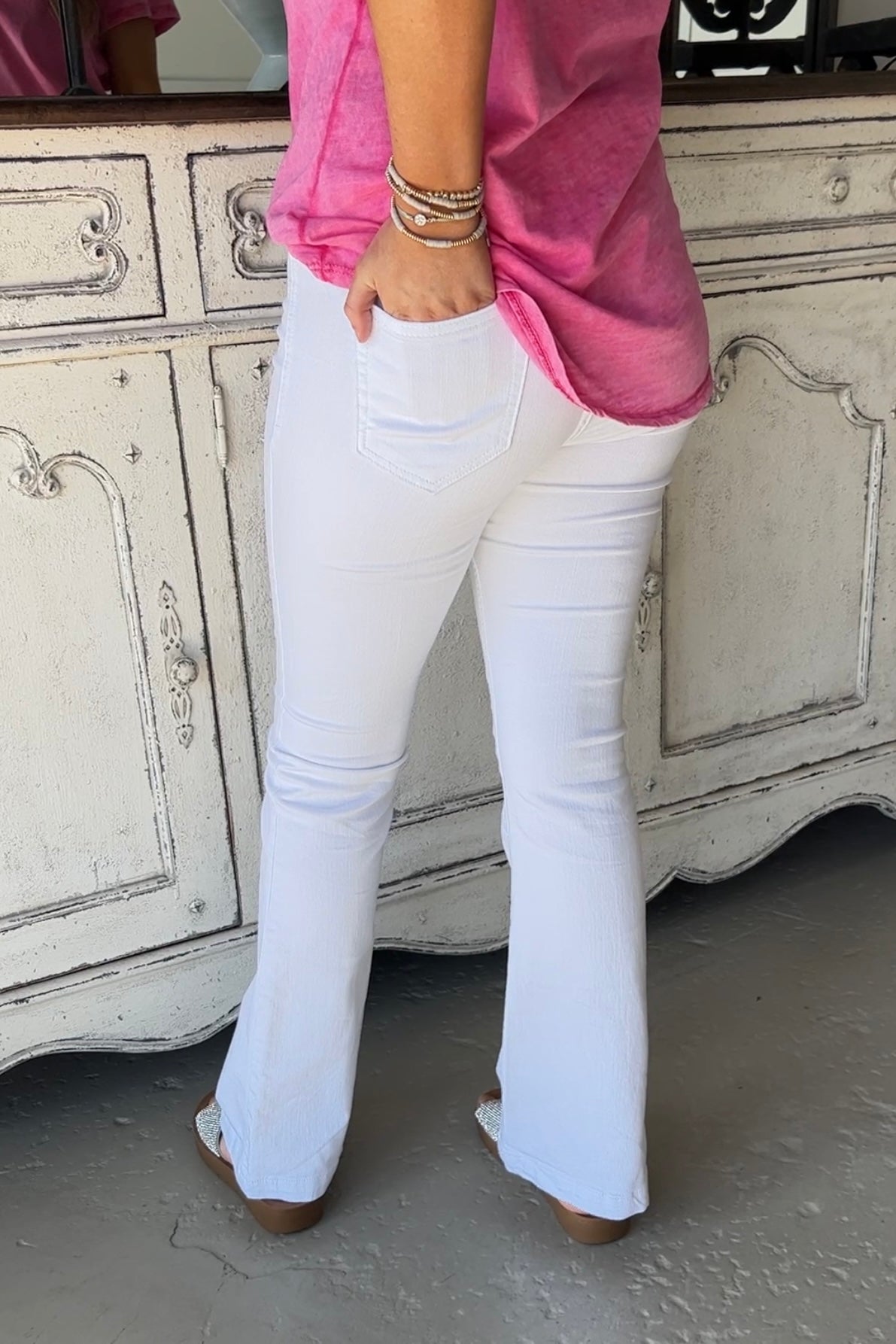 Hip Chick Jeans White