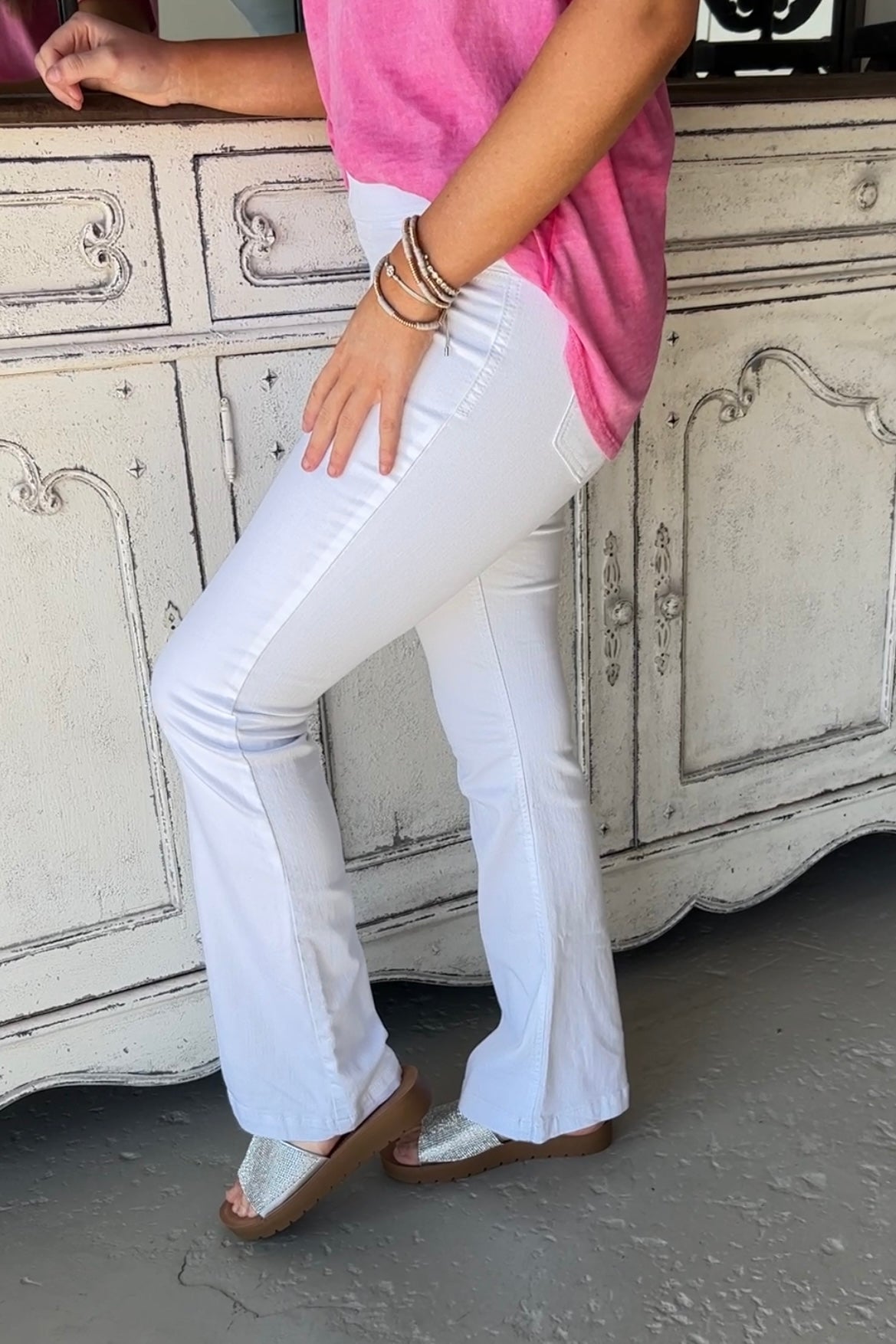Hip Chick Jeans White