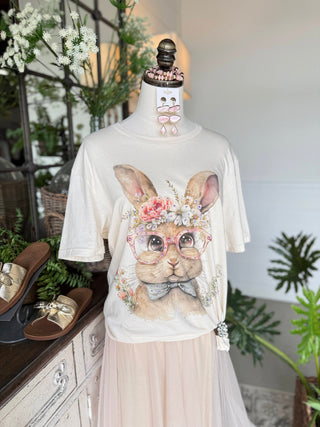 Snazzy Bunny Tee Ivory T Shirt SBD