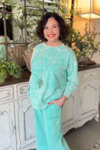 Callie Top Aqua Shirts & Tops Sage+Fig