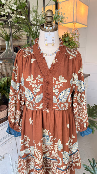 Sandy Dress Hazelnut by Umgee Dresses Umgee