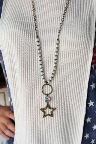 Starlight Necklace Bronze/Pearl Necklaces BFF