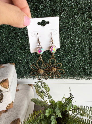 Blossoming Earrings Bronze
