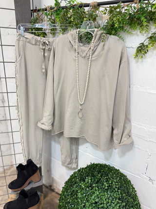Britney Hoodie Taupe Shirts & Tops Sunflower